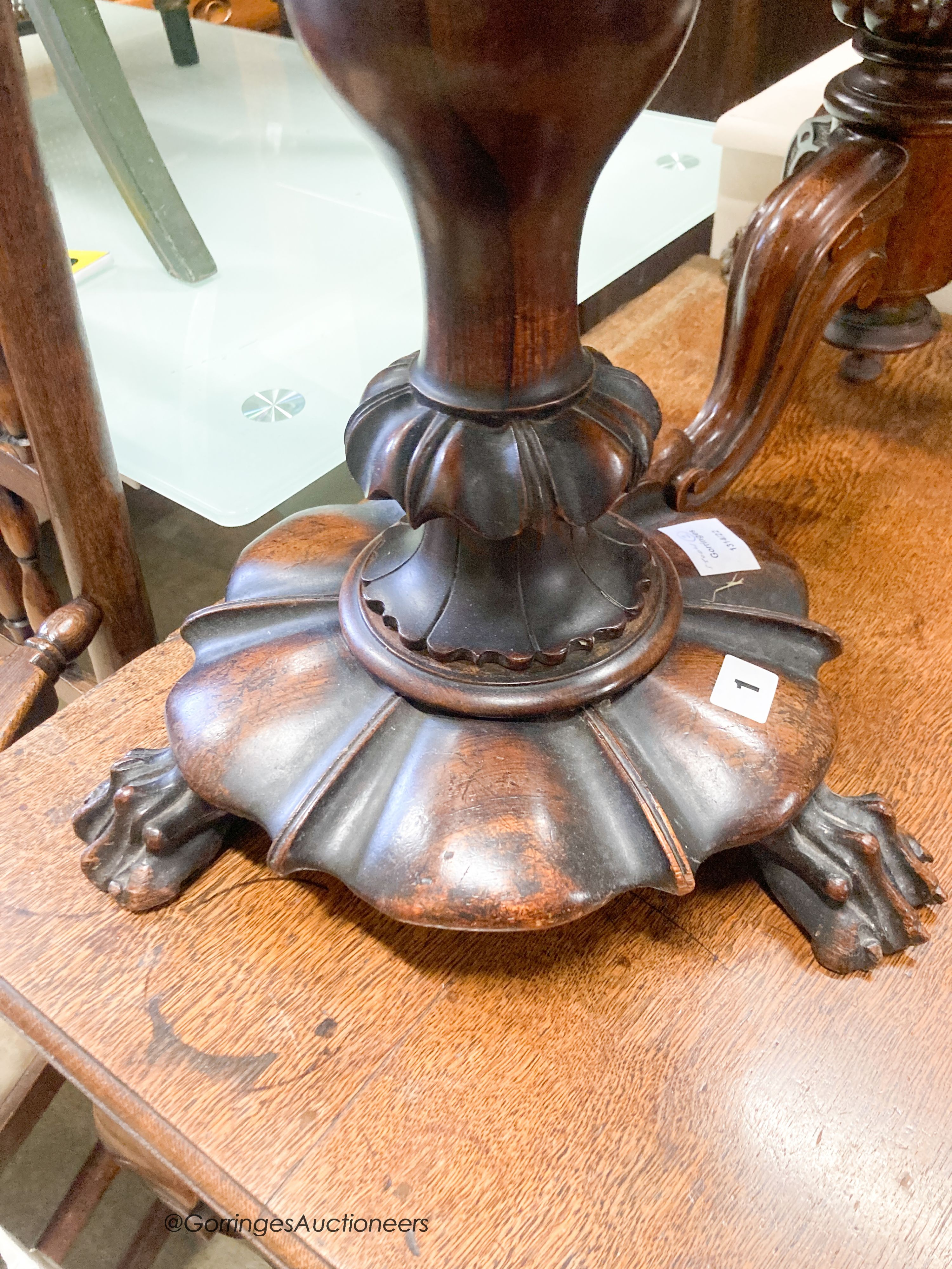 Two Victorian revolving adjustable piano stools